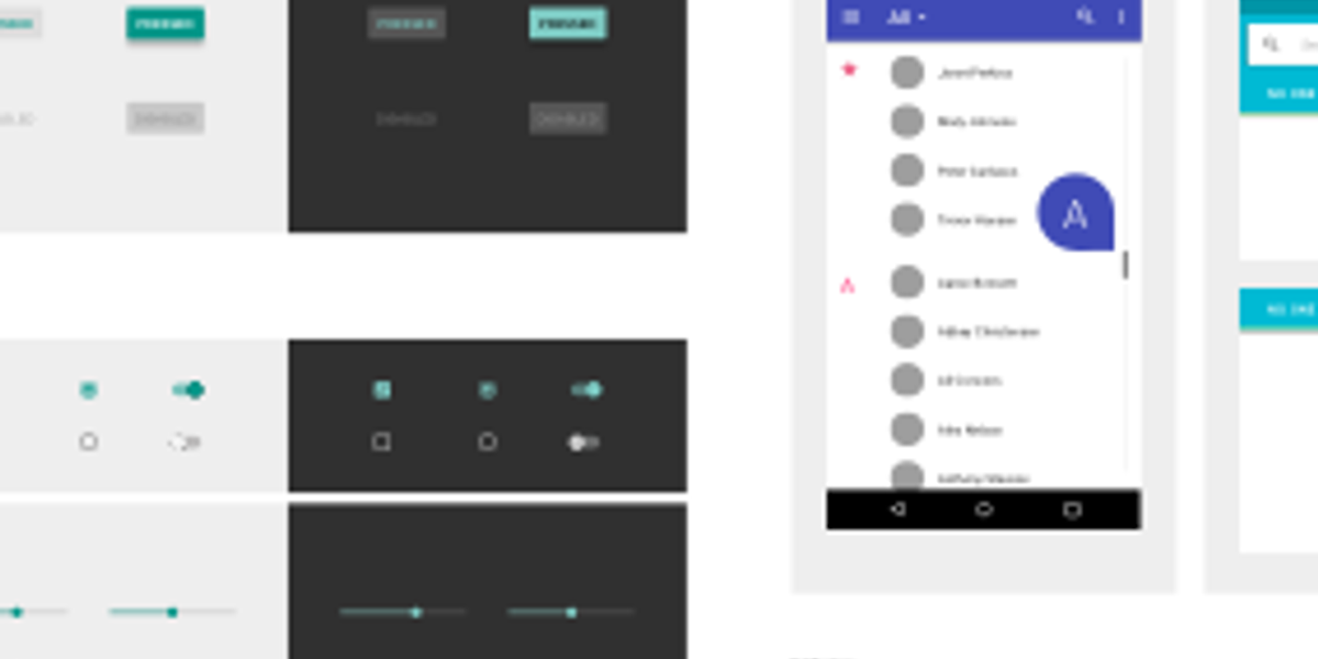 Material Design Component Sticker Sheet for Omnigraffle | Viget